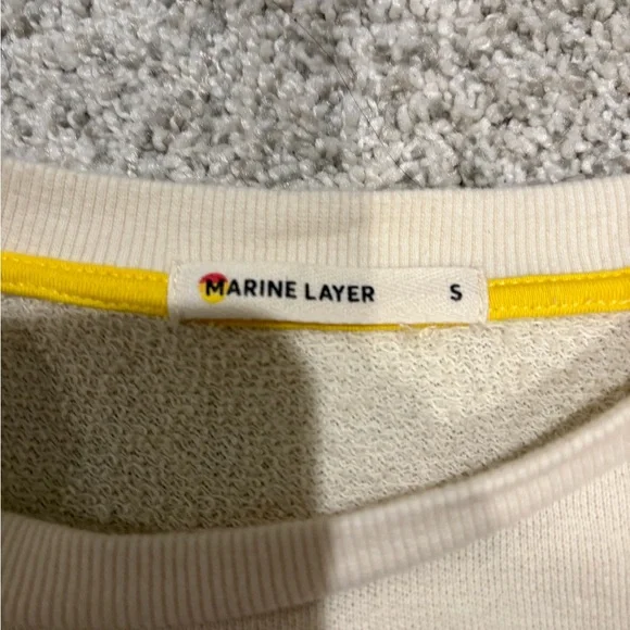 Marine Layer Cream Sweatshirt - Picture 2 of 3